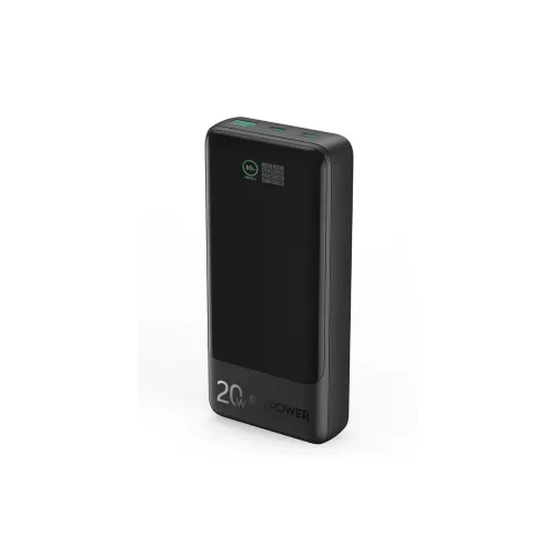 Ravpower Pd Pioneer 20000mah 20w 3-port Smart Digital Display Power Bank - Black