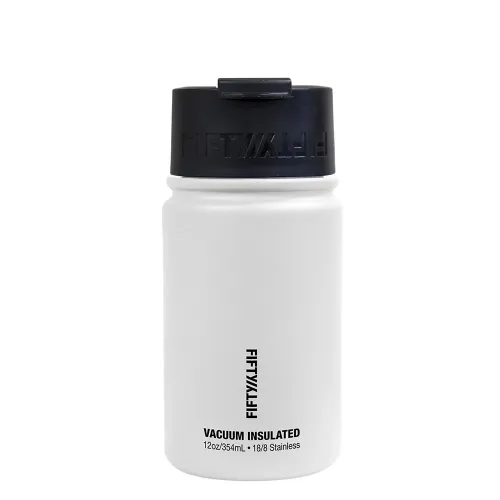 Fifty Fifty Vaccum Insulated Bottle 354ml - Winter White