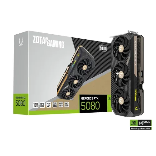 Zotac Geforce Rtx 5080 16gb Ddr7 Solid Gaming Graphic Card