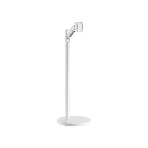 Lumi Mechanical Spring Portable Display Floor Stand - White