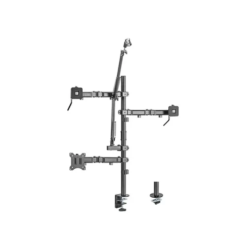 Lumi Single-monitor All-in-one Studio Setup Desktop Stand - Fine Texture Black