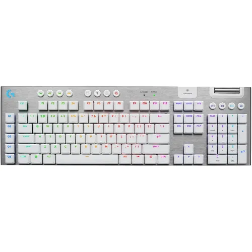 Logitech G915 X Lightspeed Tactile Low-profile Wireless Gaming Keyboard - White (English)