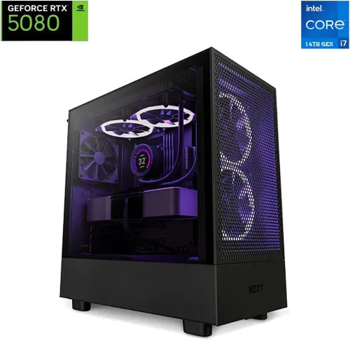 Nzxt H Series Intel Core I7 - 14th Gen Rtx 5080 Solid 16gb Gaming Pc