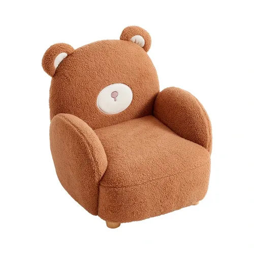 Linsy Kids' Comfy Mini Sofa Chair – Brown