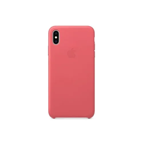 Apple Leather Case For Iphone Xs Max - Peony Pink
