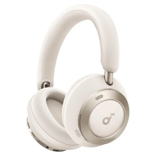 Anker Soundcore Space One Pro Wireless Noise Cancelling Headphones - Cream White