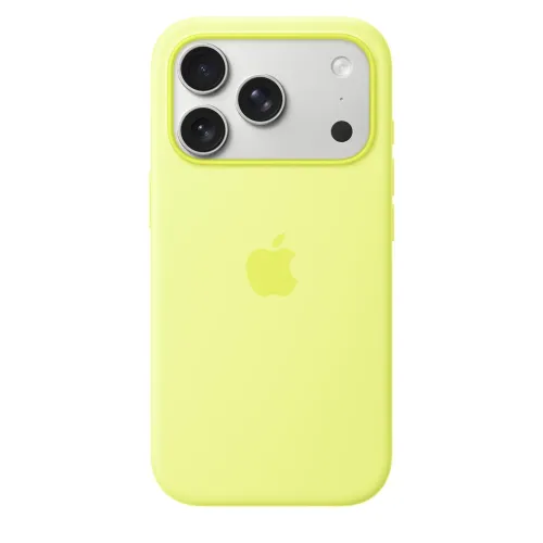 Apple iPhone 17 Pro Max Silicone Case with MagSafe – Neon Yellow