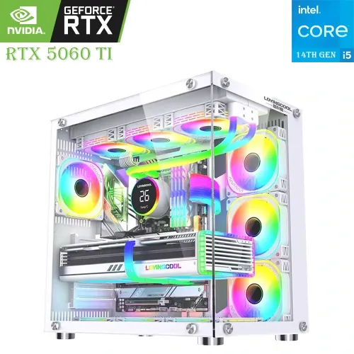 WJCOOLMAN Gaming PC – Intel Core i5 14th Gen | RTX 5060 Ti 16GB | 16GB DDR5 | 1TB SSD