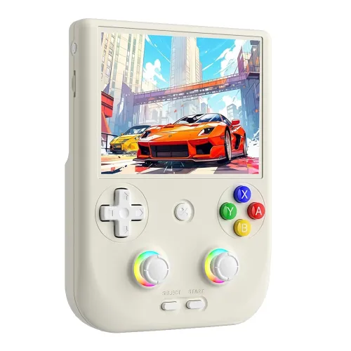 RG406V Retro Handheld Game Console 128 GB – Beige White