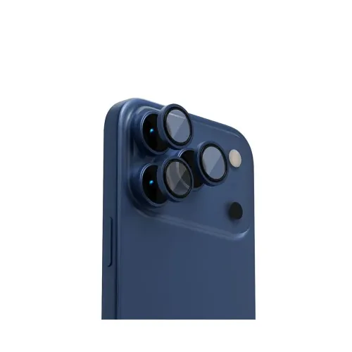 Levelo LucentTrio Camera Lens Protector with 99% Transmittance for iPhone 17 Pro / 17 Pro Max -  Titanium Blue