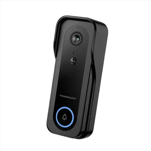 Powerology Smart Doorbell Camera - Black
