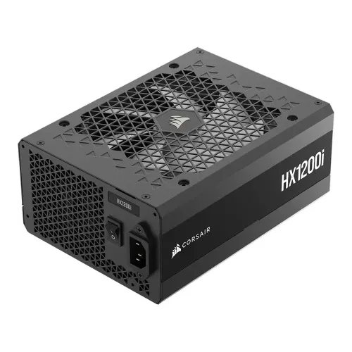 CORSAIR - HXi Series HX1200i 80 PLUS Platinum Fully Modular Ultra Low-Noise ATX 3.1 and PCIE 5.1 Power Supply - Black