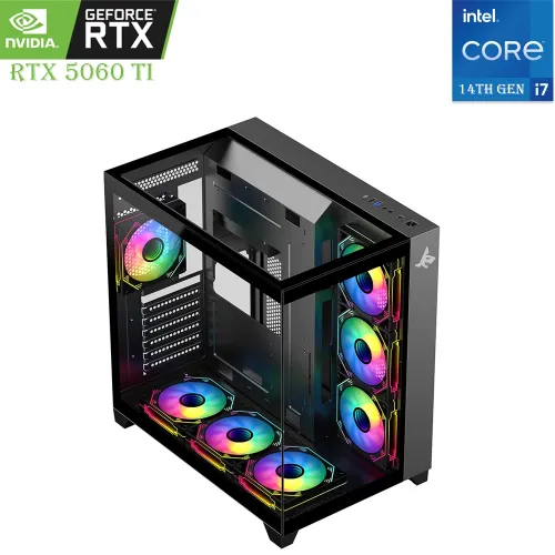 Gaming Pc Sharx Intel Core I7 - 14th Gen Rtx 5060 Ti 16gb, 1tb Ssd, 32gb Ram