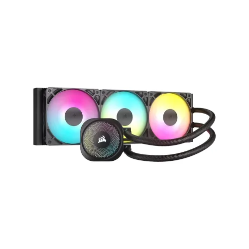 CORSAIR NAUTILUS 360 ARGB Liquid CPU Cooler with RS120 ARGB Fans - Black