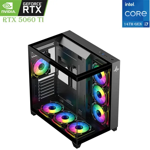 Gaming PC Sharx – Intel Core i7 (14th Gen) with RTX 5060 Ti, 32GB RAM & 1TB SSD