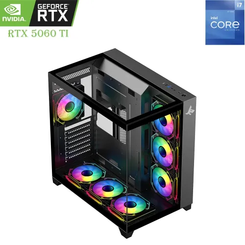 Sharx Gaming PC - Powered by Intel Core i7 12th Gen, RTX 5060 Ti 16GB, 1TB SSD, 16GB RAM