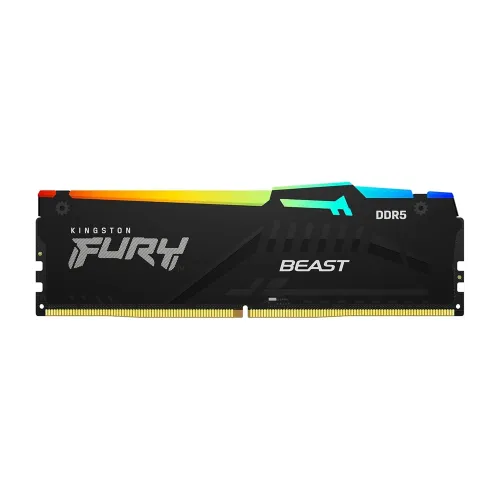 Kingston Fury Beast 16GB 6000MT/s DDR5 CL30 RGB Desktop Gaming Memory - Black