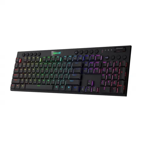 Redragon K618 Horus Wireless Rgb Mechanical Bluetooth/2.4ghz/wired Gaming Keyboard  - Red Switch (English)