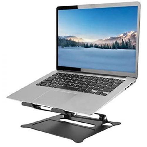 Gadgeton Adjustable And Foldable Aluminum Laptop Stand For Notebook, MacBook 10 - 17.3 inch - Black