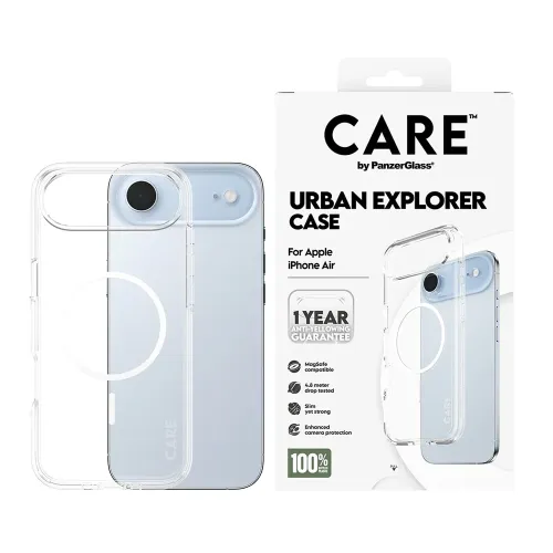 PanzerGlass Flagship Case Transparent Urban Explorer w. White MagSafe iPhone Air