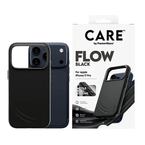 PanzerGlass Feature FLOW Case Black w. MagSafe iPhone 17 Pro