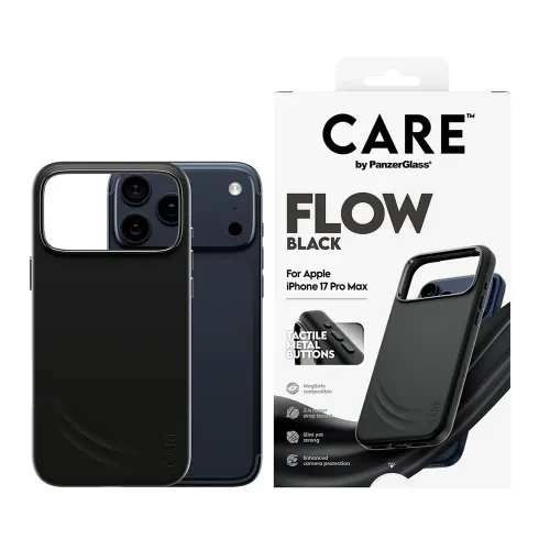 PanzerGlass Feature FLOW Case Black w. MagSafe iPhone 17 Pro Max