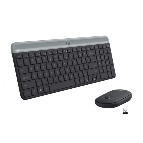Logitech MK470 Slim Wireless Keyboard-AR and Mouse Combo (Eng/AR)