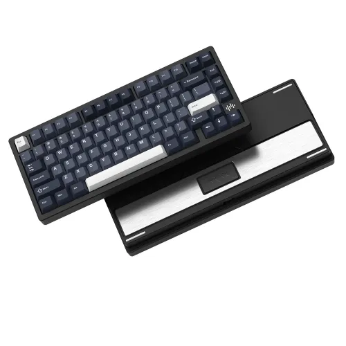 Womier RD75 Pro 75% Wireless Aluminum Keyboard – QMK/VIA Custom Hot-Swappable Design with Quick Release - Anodized Black (English/Arabic)