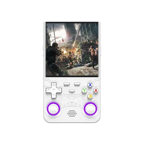 R36 Ultra Retro Handheld Game Console with 64GB - White