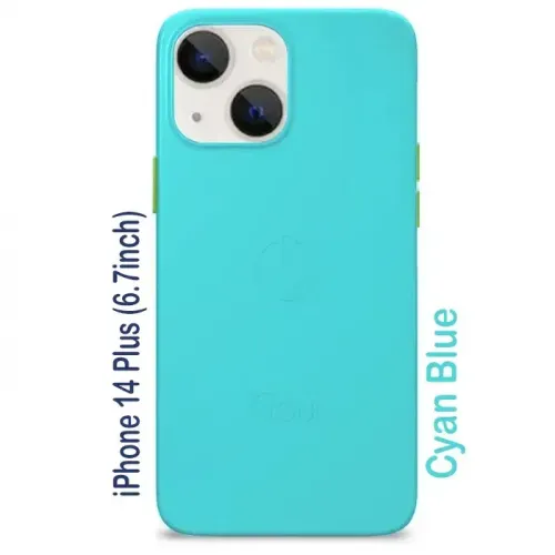 Goui iPhone 14 Plus (6.7inch) Magnetic Case with Magnetic Bars - Cyan Blue