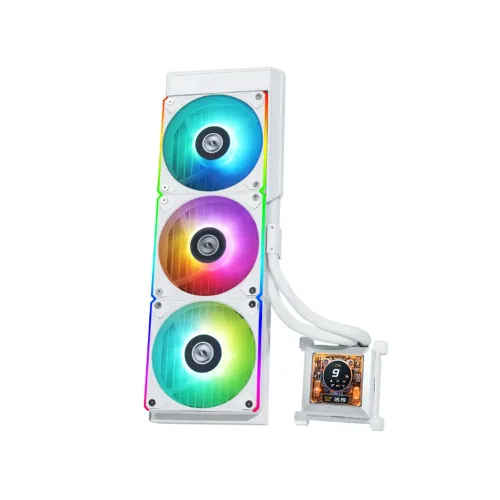 LIAN LI Hydro-Shift LCD 360mm RGB Liquid CPU Cooler - White