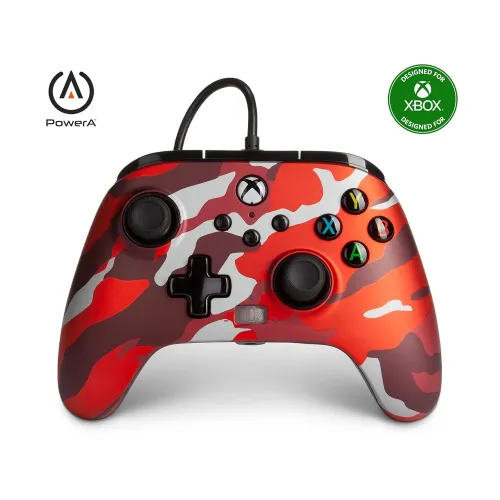 PowerA Enhanced Wired Controller for Xbox Series X|S - Red Camo