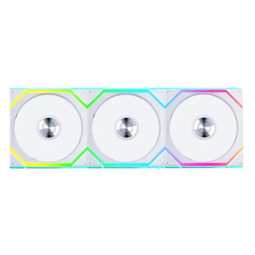 LIAN LI UNI FAN SL Wireless Reverse Blade 120mm ARGB Case Fans (3 Pack) - White