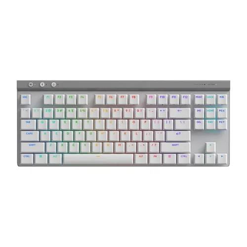 Logitech G515 TKL LIGHTSPEED Low-Profile Wireless Gaming Keyboard Tactile Switch - White (US Layout)