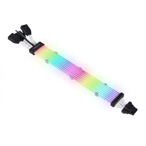 LIAN LI STRIMER PLUS V2 12+4 to 3x8-Pin, 8 Light Guides Addressable RGB Extension Cable