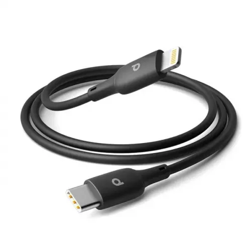 Porodo Blue Type-C to Lightning 20W Durable Fast Charge & Data Cable 1m/3.2ft - Black