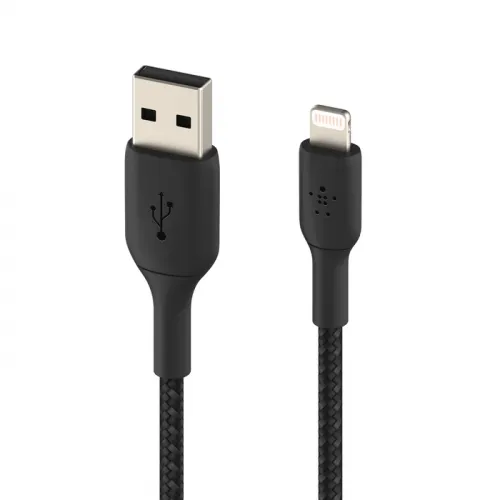 Belkin Premium Braided Lightning To Usb-a Cable - Black