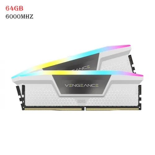 Corsair Vengeance Rgb Ddr5 Ram 64gb (2x32gb) 6000mhz Cl40 Intel Xmp Icue Compatible Computer Memory - White