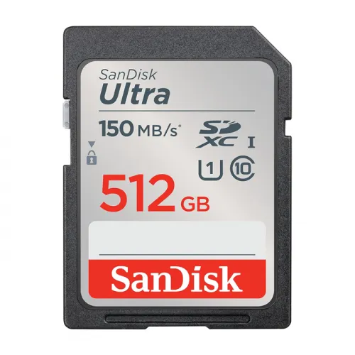 Sandisk 512gb Ultra Sdxc Uhs-i Memory Card - Up To 150mb/s, C10, U1, Full Hd, Sd Card