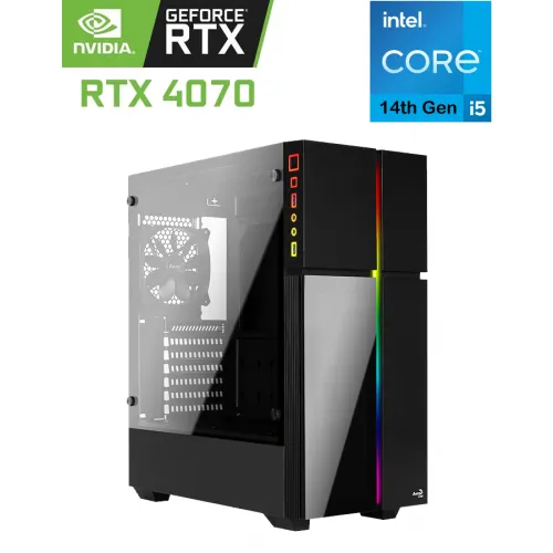 Aerocool Playa Intel Core I5 14th Gen Rtx 4070 Gaming Pc