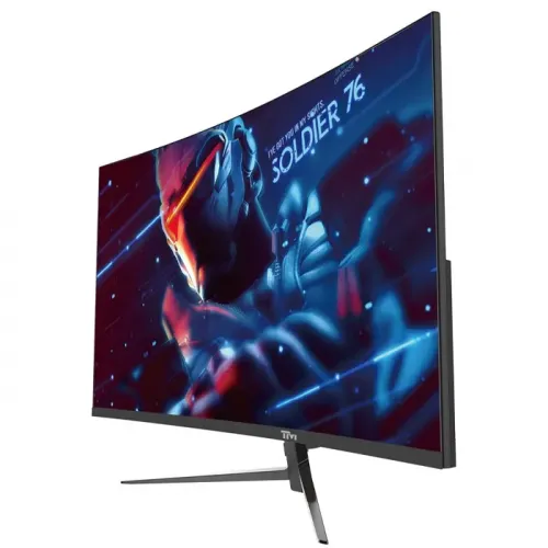 Twisted Minds 24" FHD VA, 180HZ, 1ms, Freesync, Flick free, HDR Curved Gaming Monitor - Black
