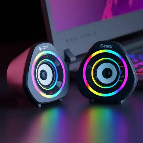 Porodo Gaming Stereo Gaming Speakers - Black