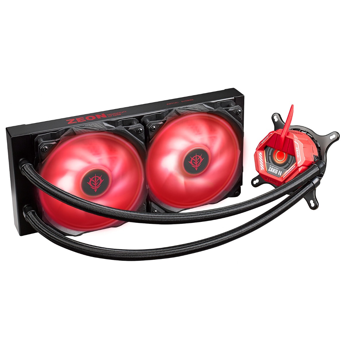 P.C ASUS TUF GAMING LC 240 RGB ZAKU II CPU LIQUID COOLER WITH AURA SYNC - BLACK