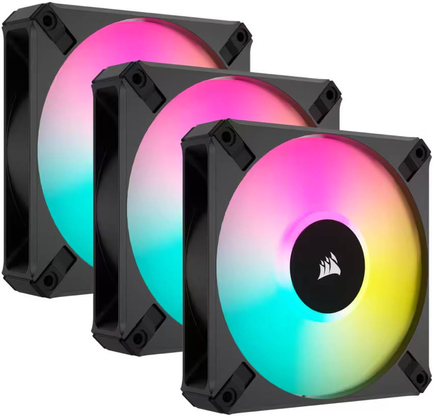 CORSAIR ICUE AF120 RGB ELITE 120MM PWM TRIPLE FAN KIT - BLACK