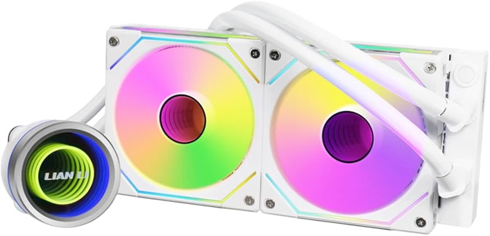 LIAN LI GALAHAD II TRINITY SERIES 240MM RGB LIQUID CPU COOLER WITH SL-INFINITY FAN - WHITE