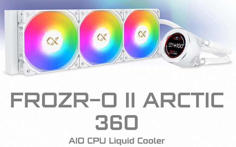 XIGMATEK FROZR-O II ARTIC 360AIO ARGB CPU LIQUID COOLER- WHITE