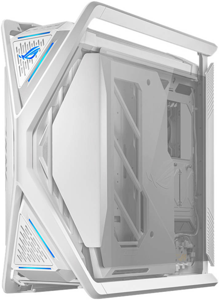 ASUS GR701 ROG HYPERION WHITE-ATX,420 MM DUAL RADIATOR4X140 MM FANS,METAL GPU HOLDER,
