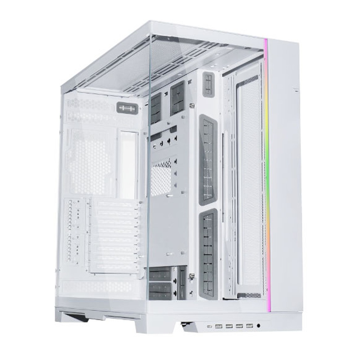 LIAN LI O11 DYNAMIC EVO XL RGB TEMPERED GLASS FULL TOWER GAMING CASE - WHITE