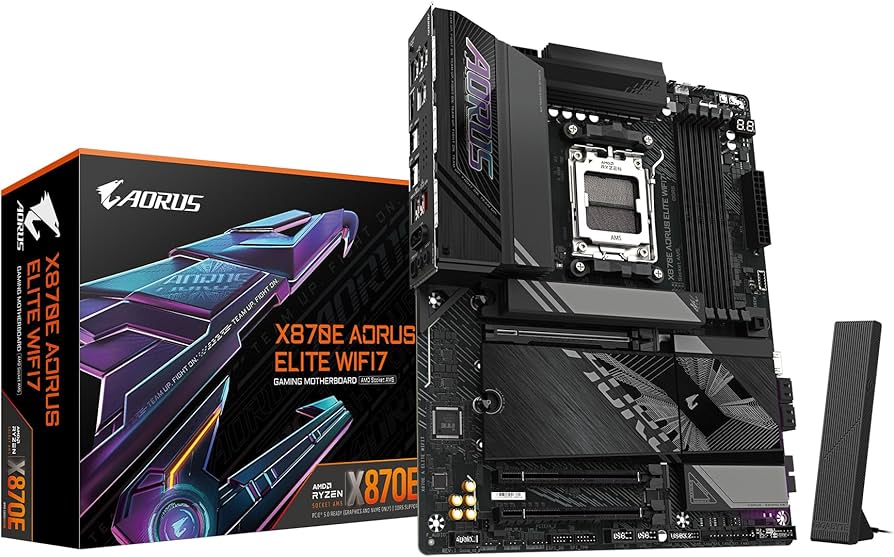 GIGABYTE X870E A ELITE WIFI7 1.0 DDR5 MOTHERBOARD - BLACK